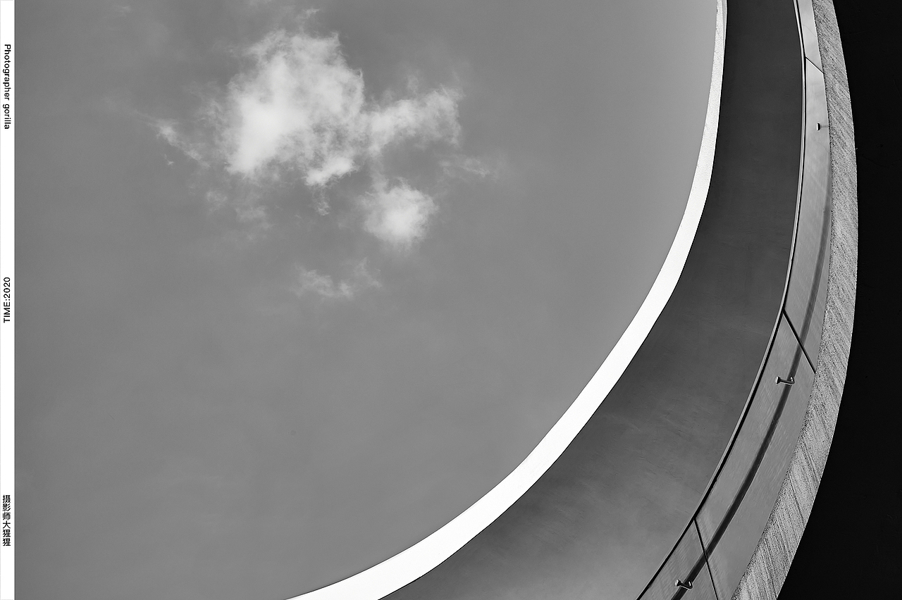 黑白建筑摄影/创意摄影后期/黑白灰(横版构图)