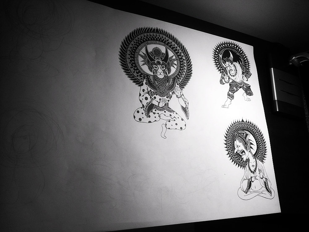 2开大画《善恶美丑》（图ZMTk3MzIwODA=） - 新锐潮流插画 - 站酷设计师墩小贤原创素材 - 站酷ZCOOL