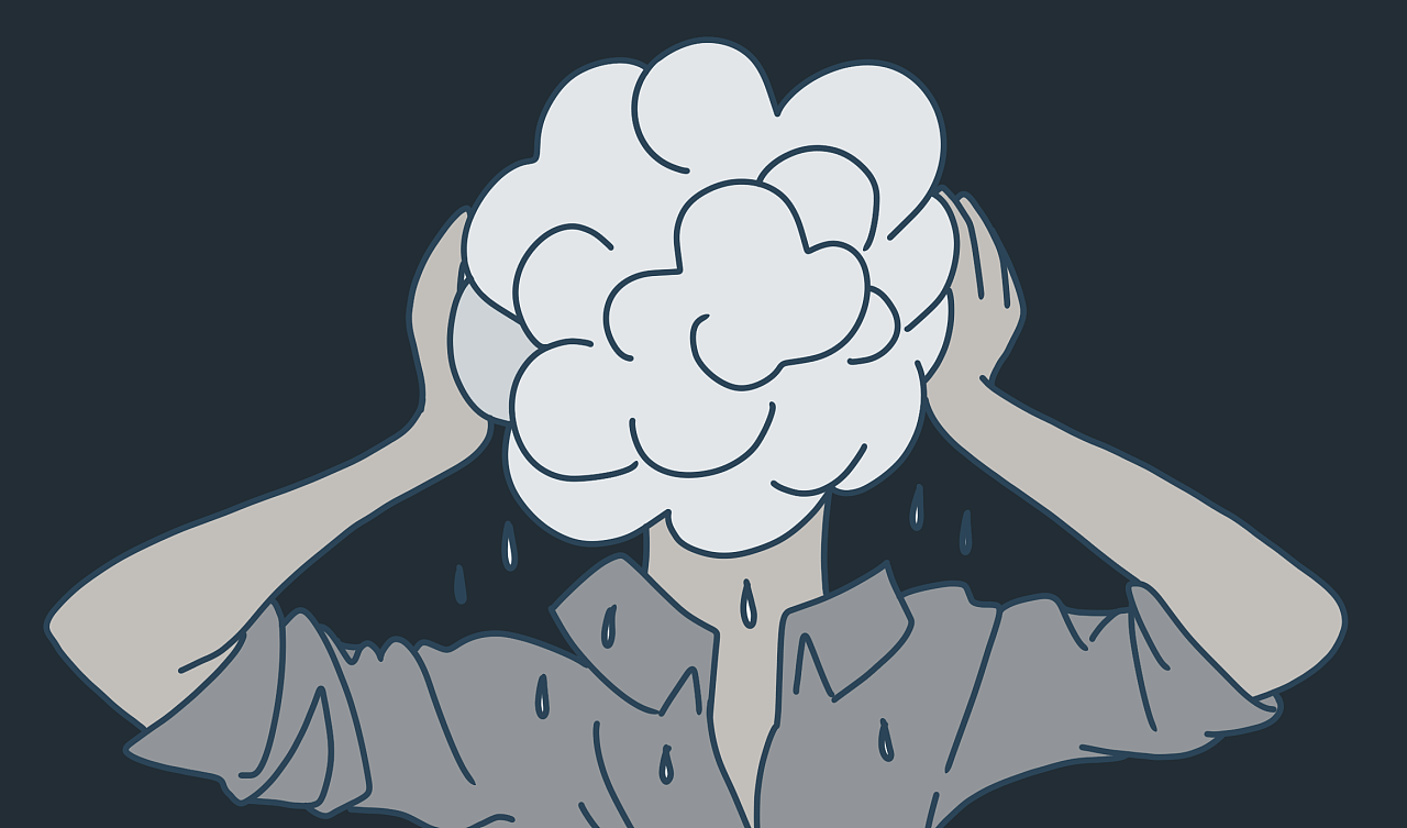 悲伤情绪主题速涂|插画|创作习作|kinz木十千 - 原创作品 - 站酷