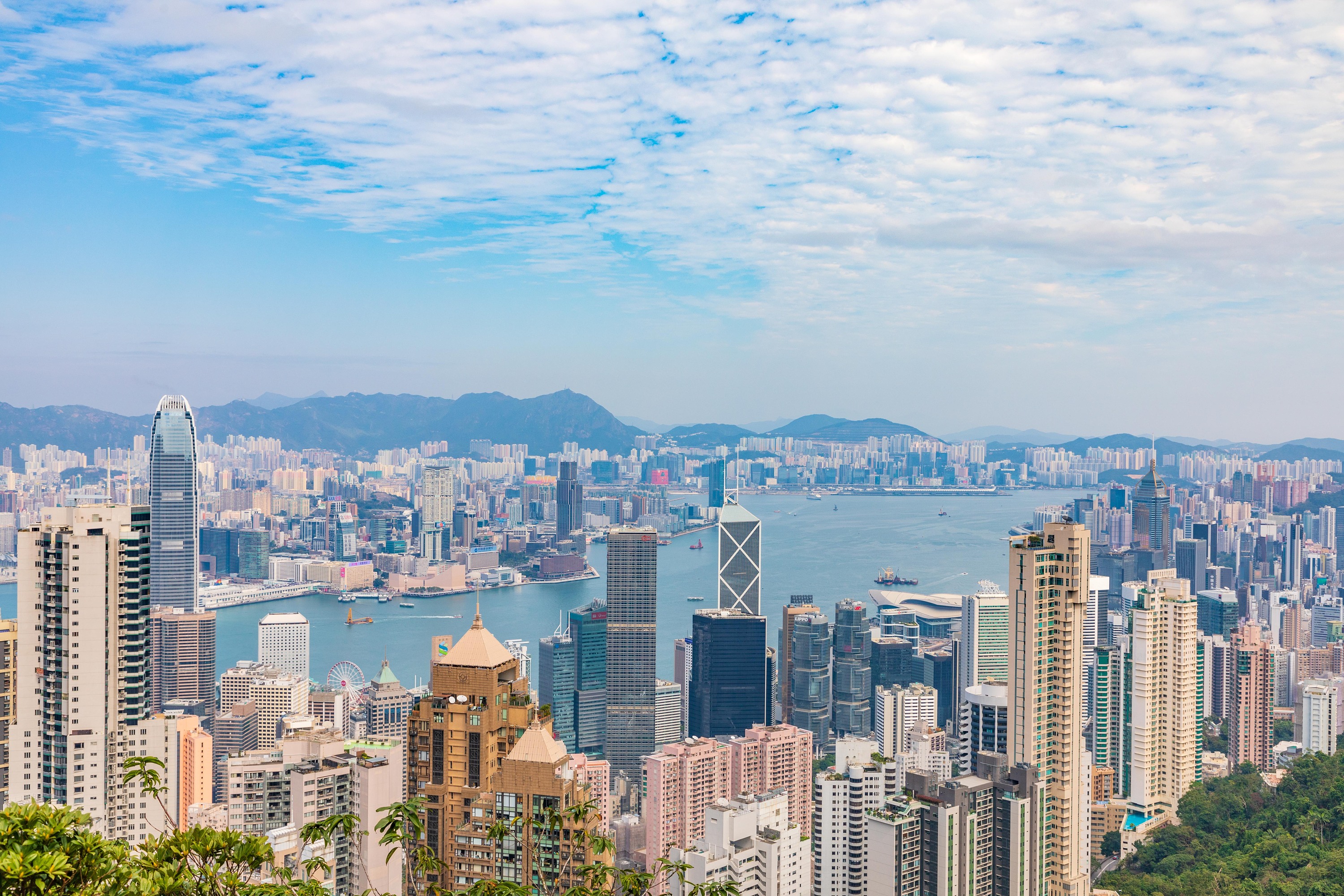 现代城市香港太平山黄昏夜景高清图片下载-正版图片500319843-摄图网
