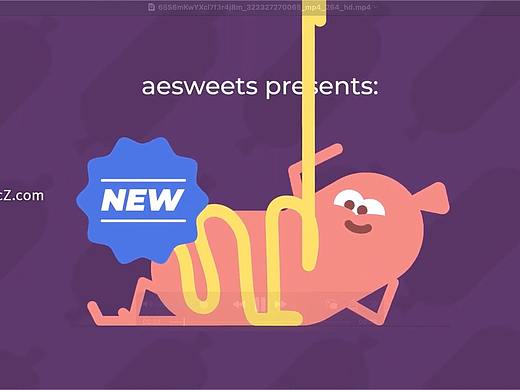 AE插件-设计制作MG人物角色肢体动作工具 AESweets HotDog