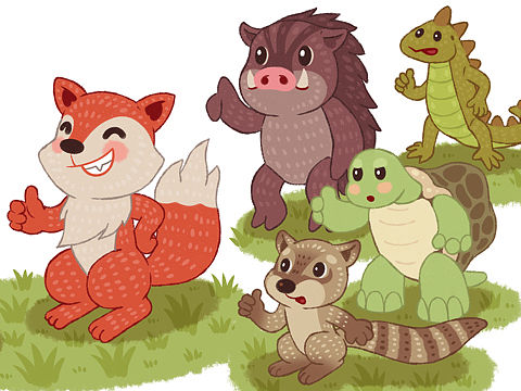 儿插关于土拨鼠的寓言