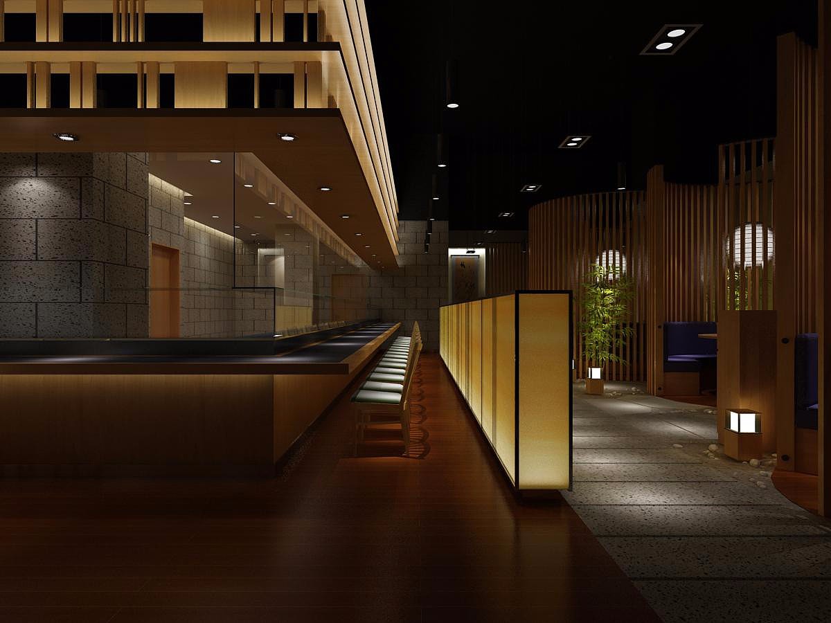 咸阳日式料理店装修案例