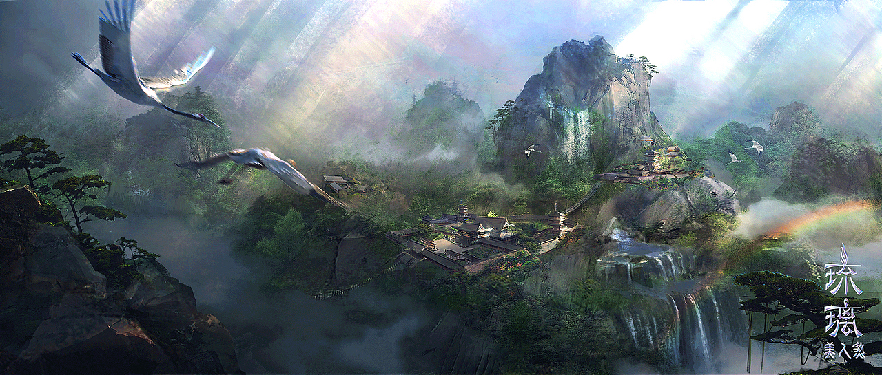 网剧《琉璃》场景 概念图（图ZMjc4NTE0MTEy） - 概念设定 - 站酷设计师原浩杰HJ原创素材 - 站酷ZCOOL