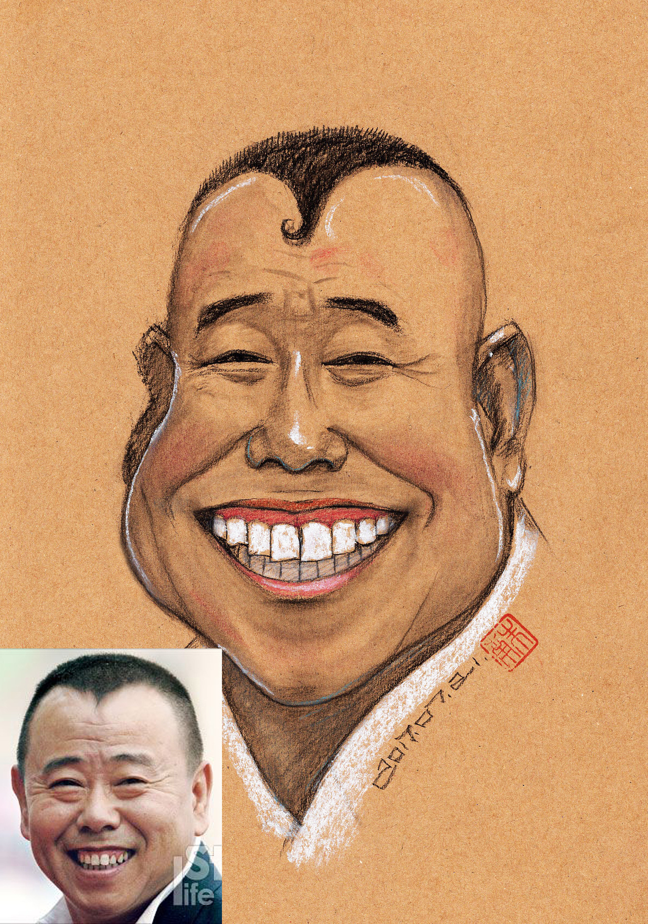 潘长江漫画肖像图片