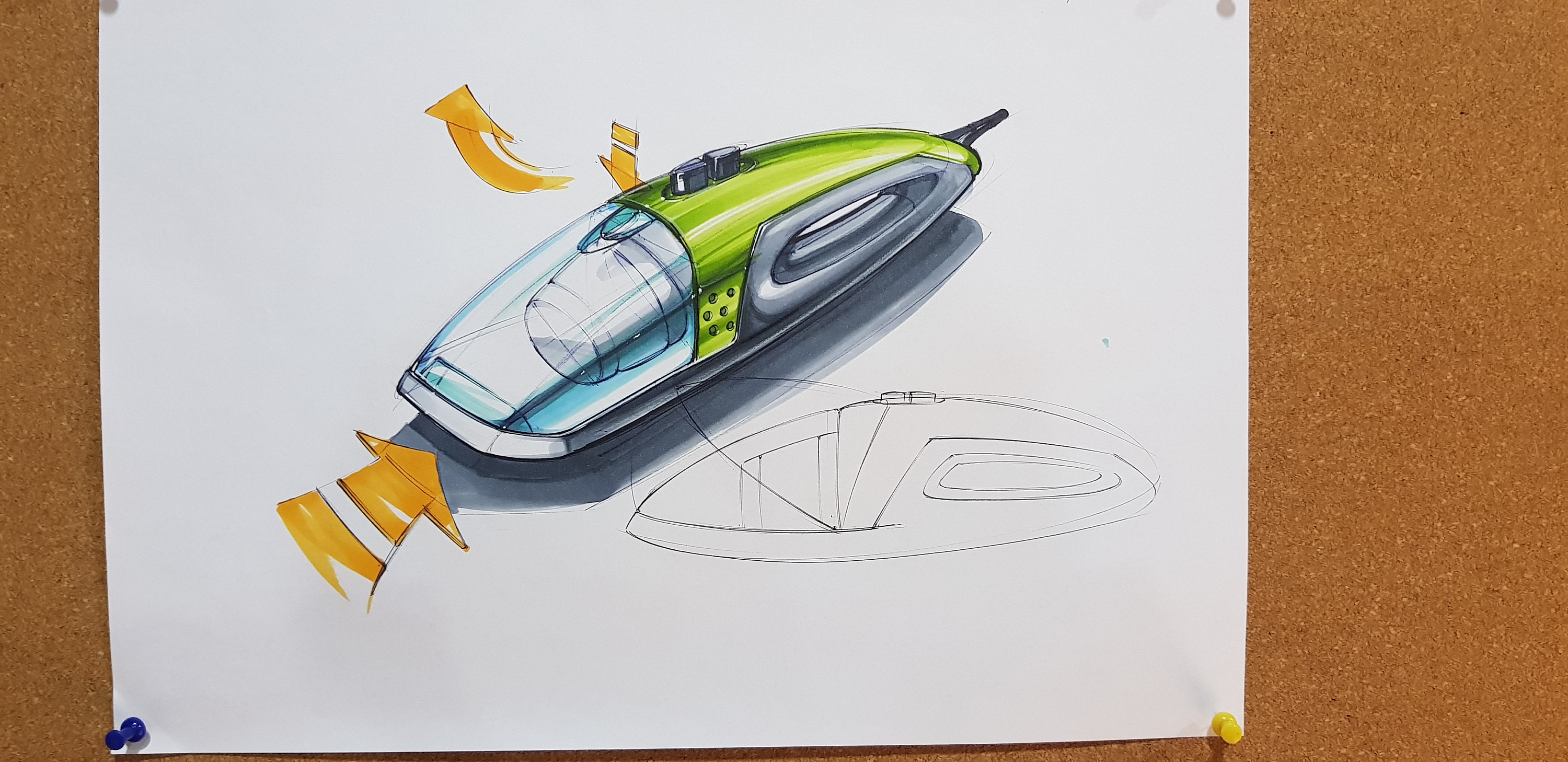 工业产品手绘之吸尘器