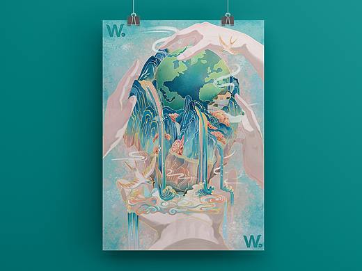 世界环境日插画