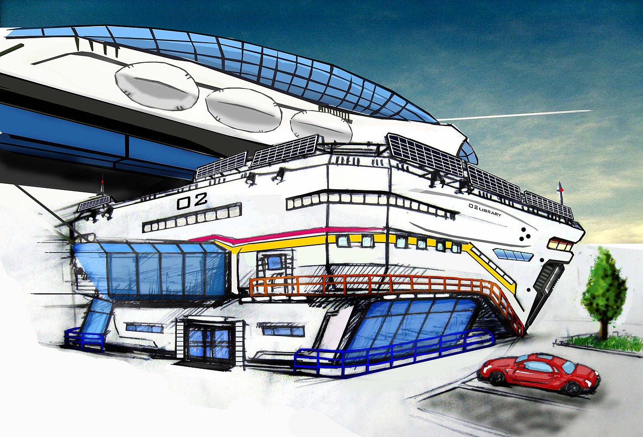 GS Concept - 海洋之星图书馆概念设计（图ZMTgyOTgxNzA0） - 家装设计 - 站酷设计师居寺空间原创素材 - 站酷ZCOOL