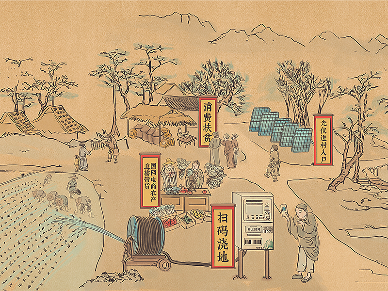 假设古代有电，他们的生活会有哪些变化～（图ZMjYwMjM0OTYw） - 商业插画 - 站酷设计师无边设计工作室原创素材 - 站酷ZCOOL
