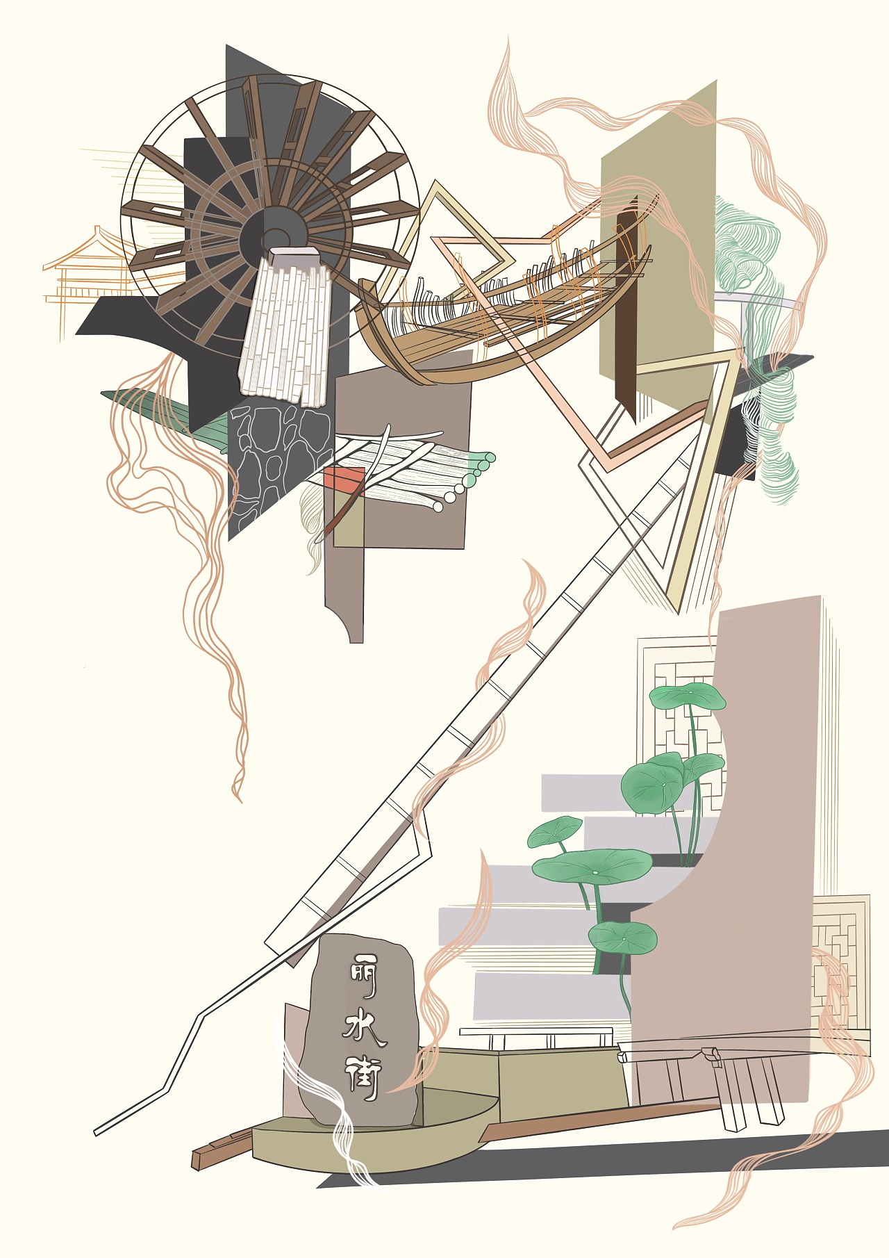 丽水古韵|插画|艺术插画|js柚 - 原创作品 - 站酷 (zcool)