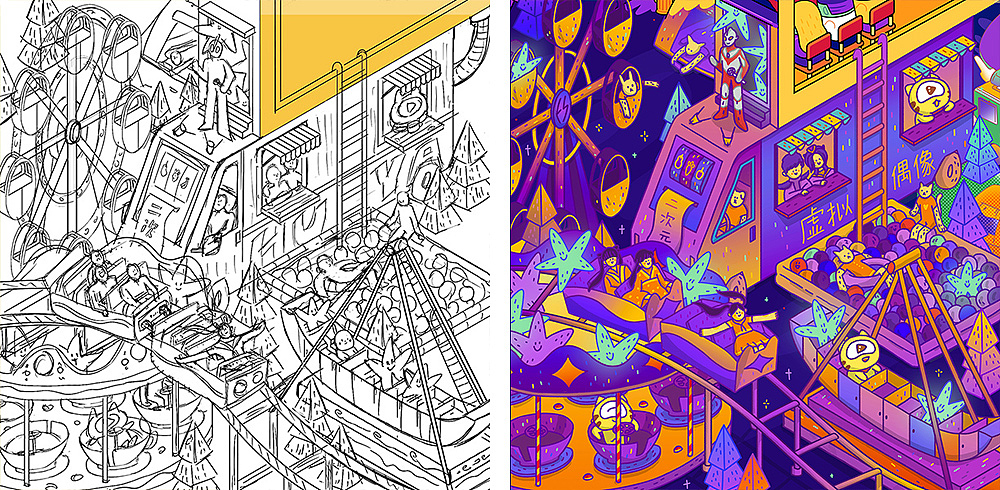 9宫格解构虎牙新Logo | 集体创意（图ZMTYyMDg2OTgw） - 商业插画 - 站酷设计师ROOM114原创素材 - 站酷ZCOOL