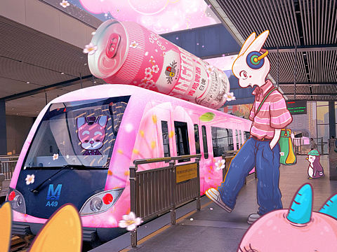 青岛白啤樱花季