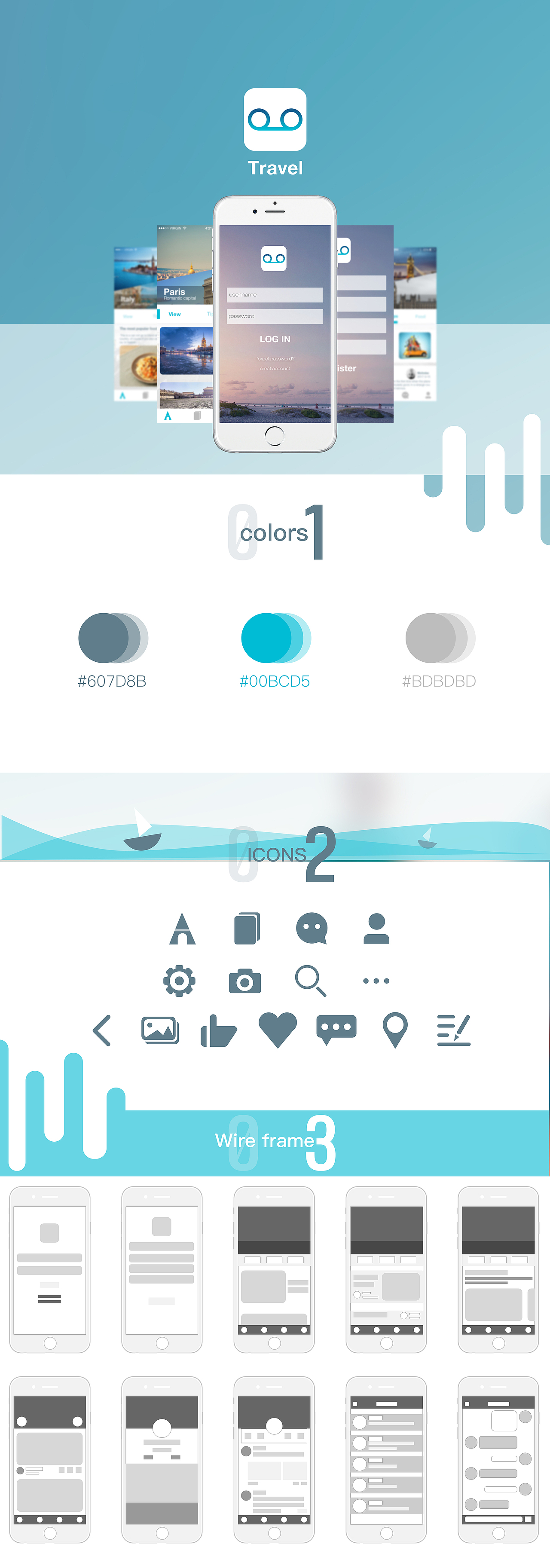 Travel—旅行交友APP界面设计