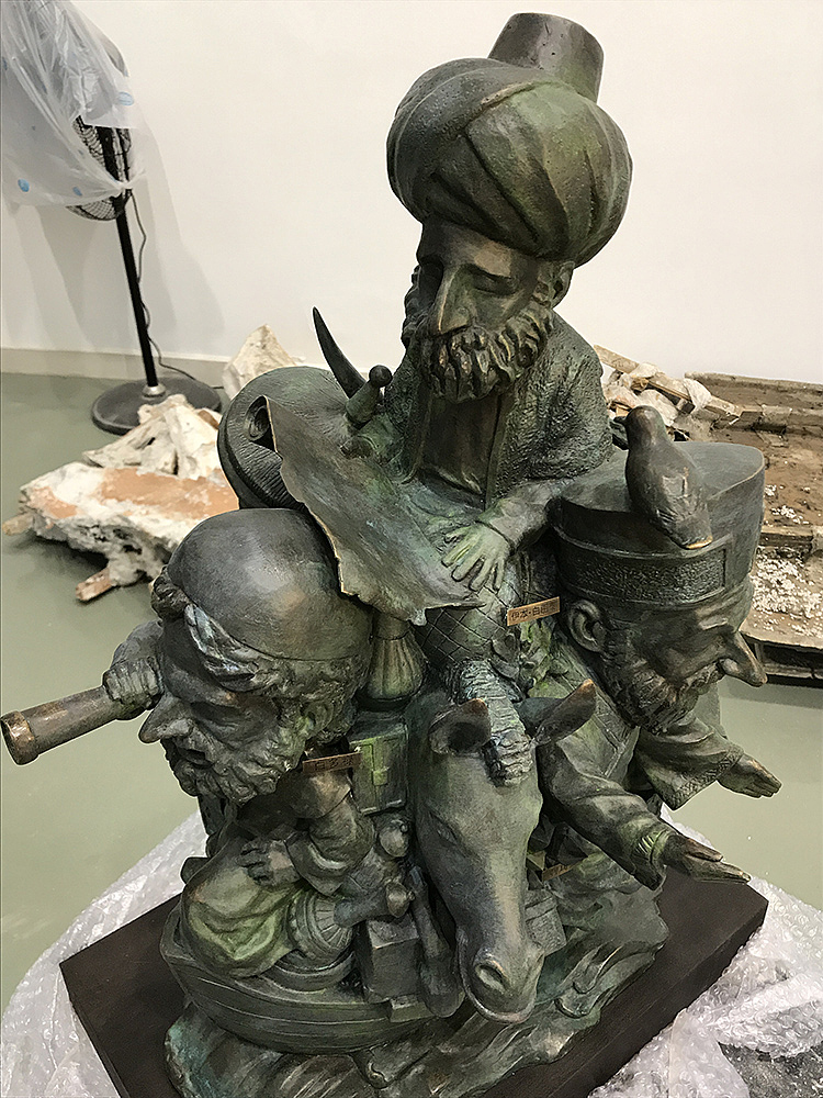 雕塑创意《丝路轻波》（图ZOTE4OTQ2NzY=） - 雕塑 - 站酷设计师Hosanna_914原创素材 - 站酷ZCOOL