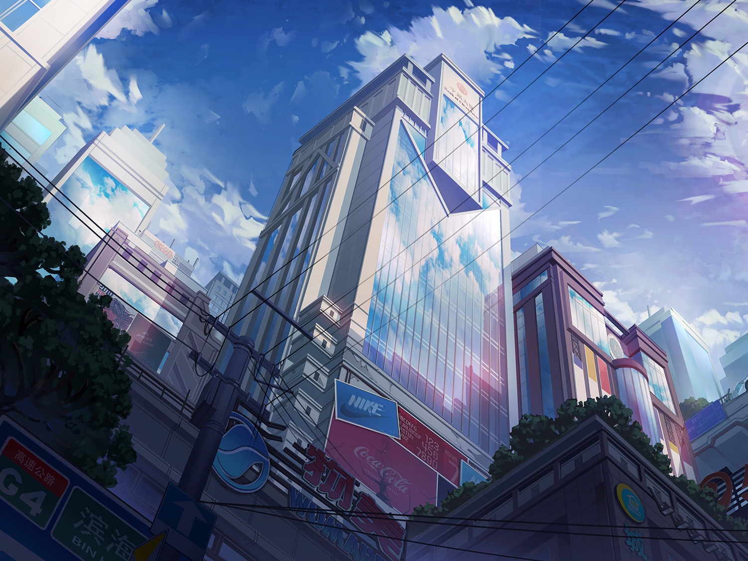 二次元风格场景的摸索 现代城市