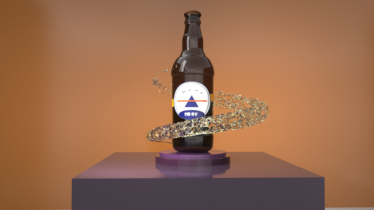 c4d三维/啤酒瓶