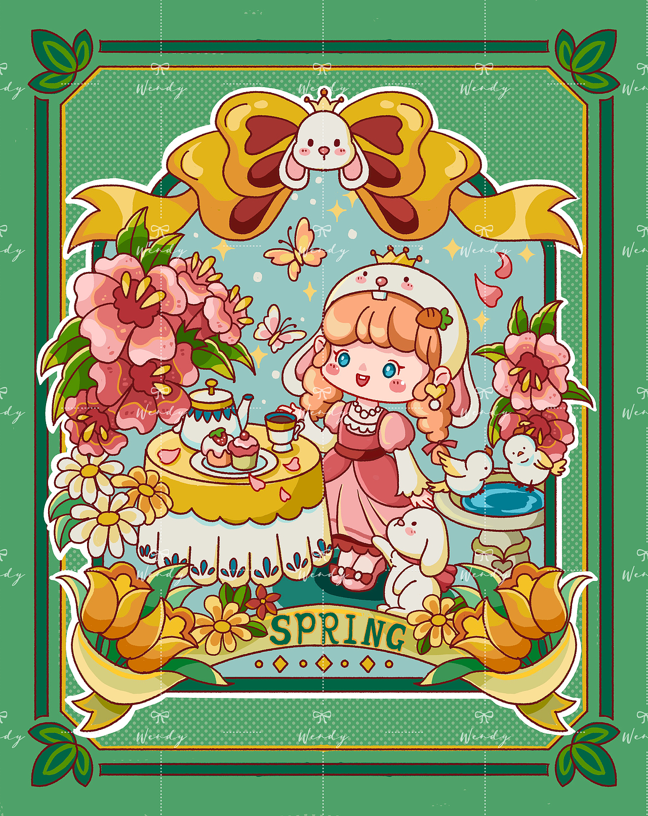 6月作品合集～（图ZMzcyMjI1NzU2） - 商业插画 - 站酷设计师兔子酱wendy原创素材 - 站酷ZCOOL