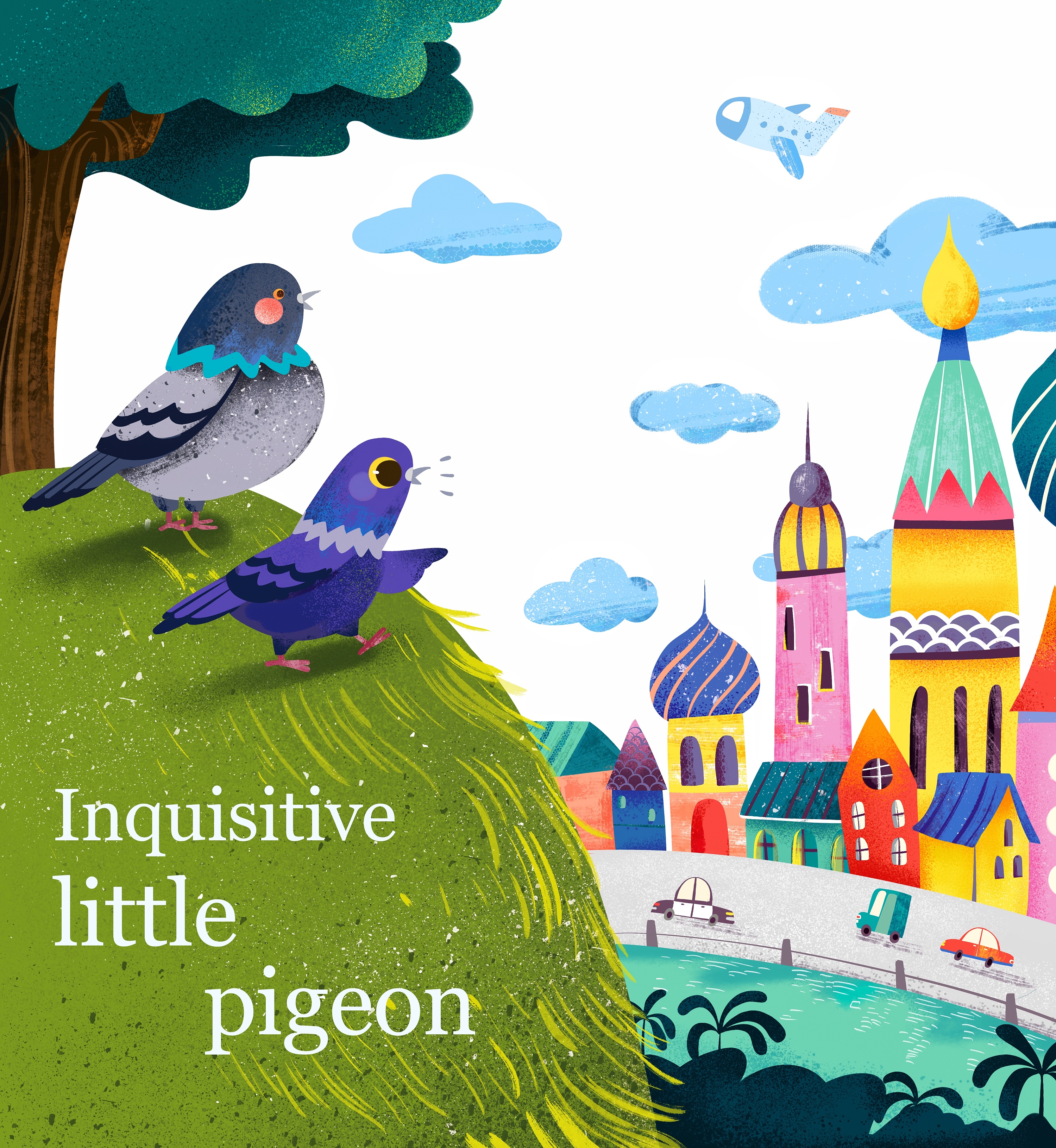 小鸽子环游世界去啦|插画|儿童插画|琴琴jiang - 原创作品 - 站酷