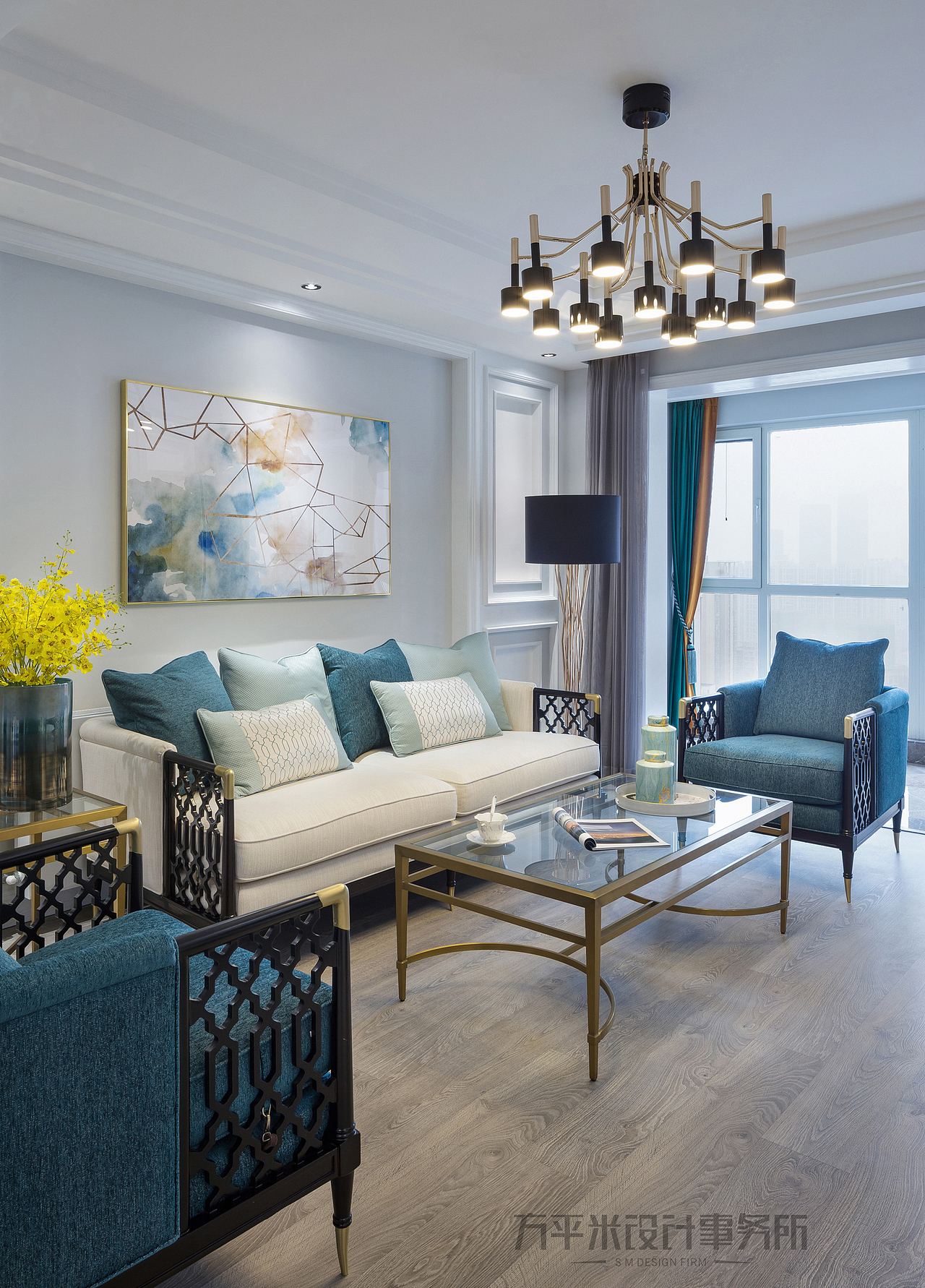 For You-现代美式轻奢实景-126平4房改3房（图ZMTM5MjY4NjI4） - 家装设计 - 站酷设计师方平米设计原创素材 - 站酷ZCOOL