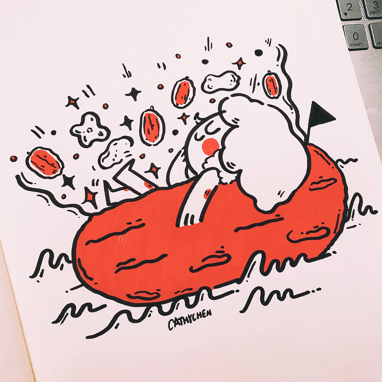 一周涂鸦汇总 2019-1（图ZMTQxMDkwOTA0） - 新锐潮流插画 - 站酷设计师CathyChen萌萌哒原创素材 - 站酷ZCOOL