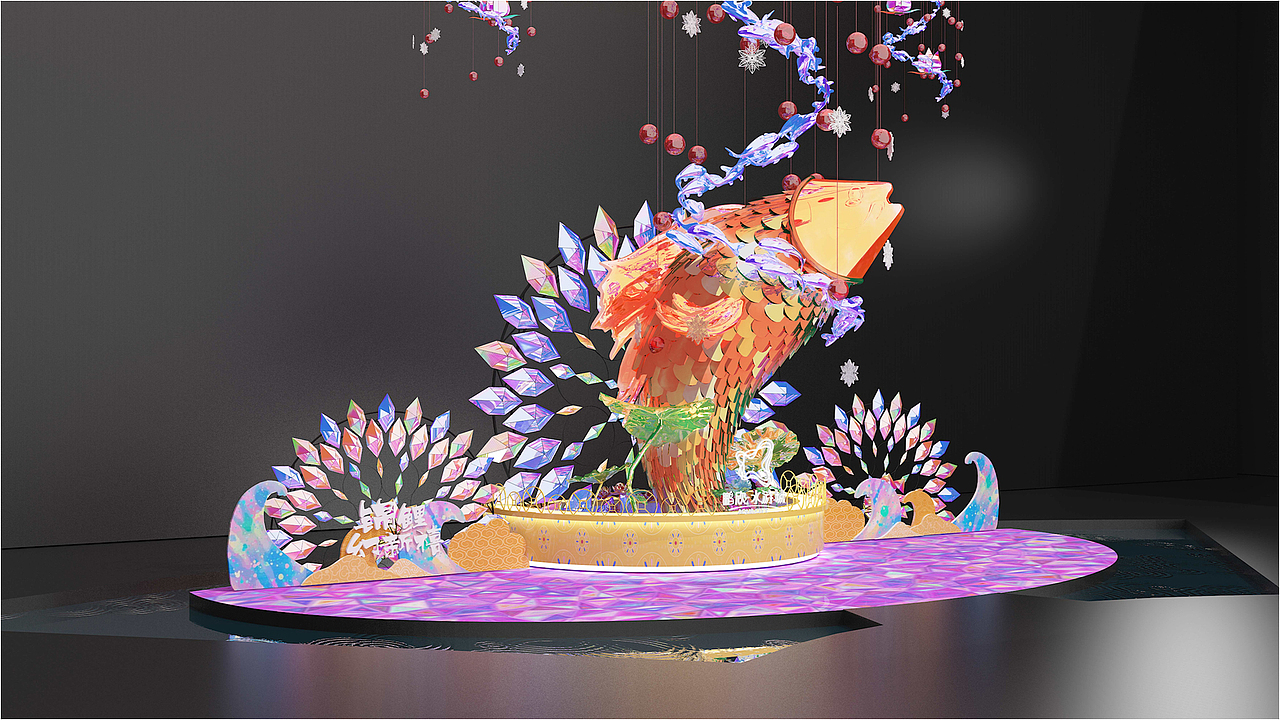 锦鲤美陈（图ZMjA3NTM3MDk2） - 其他三维 - 站酷设计师旧画册里的猫原创素材 - 站酷ZCOOL