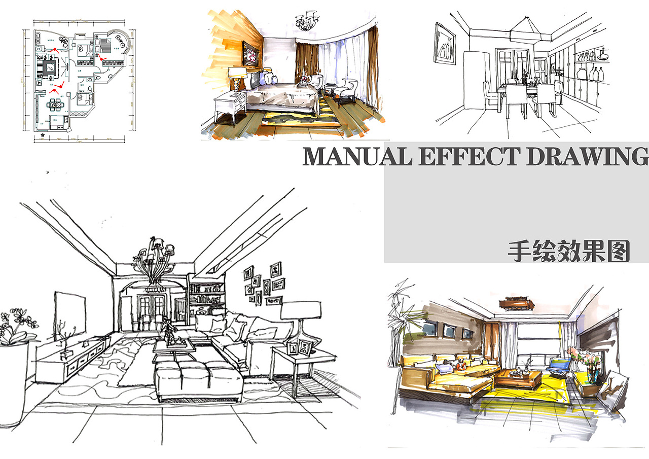 家居空间设计（作业）（图ZMTM1ODQ4ODUy） - 家装设计 - 站酷设计师fan1120原创素材 - 站酷ZCOOL