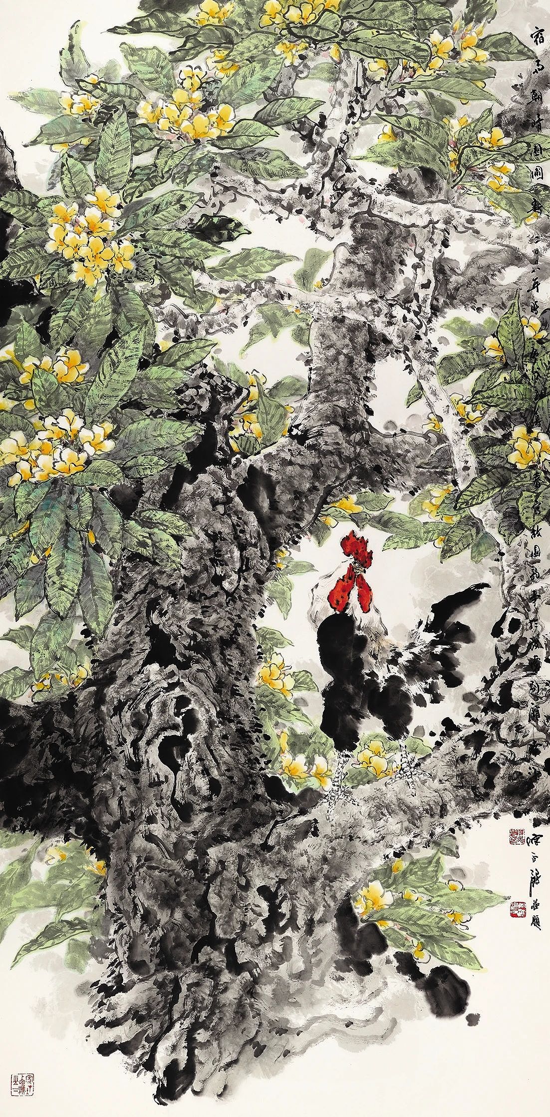 锵哥画作欣赏—宿雨朝晴园圃新