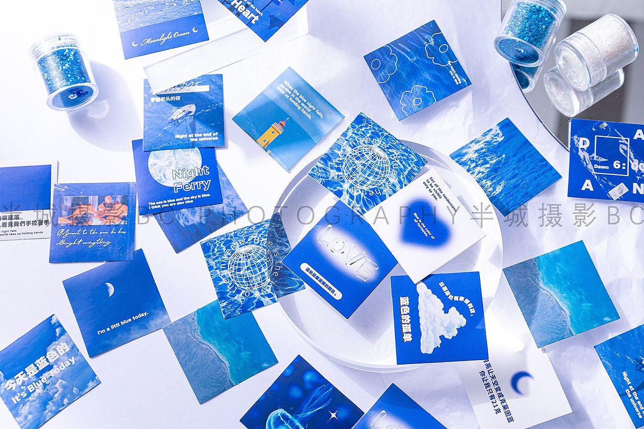 克莱因蓝贴纸拍摄案例