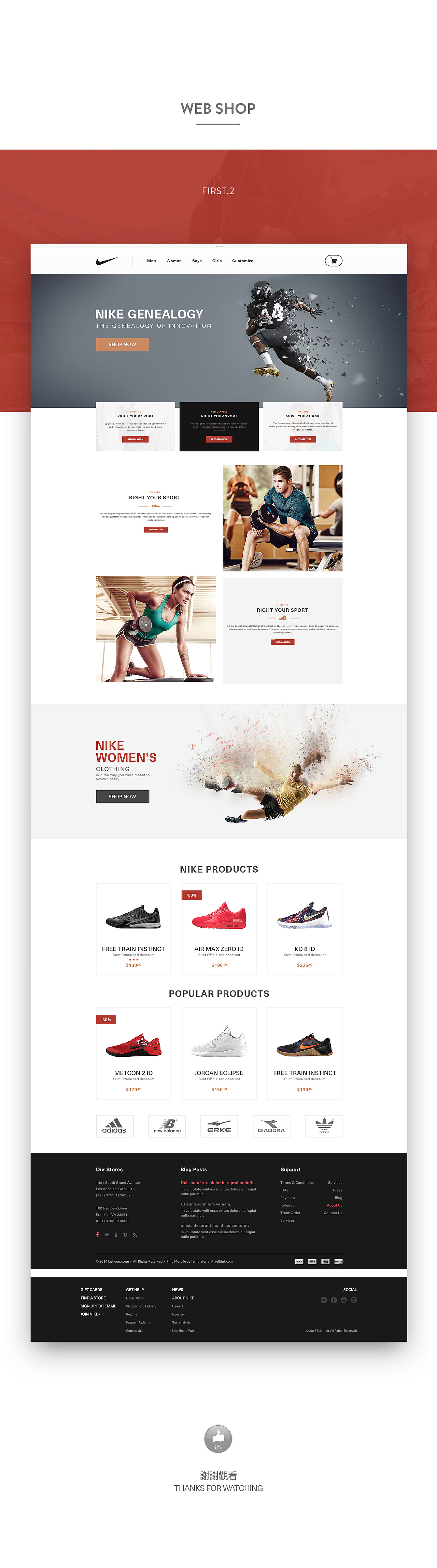 NIKE 运动鞋网站练习稿-2连发（图ZNDcxNTI0MzY=） - 企业官网 - 站酷设计师pkpkpk原创素材 - 站酷ZCOOL