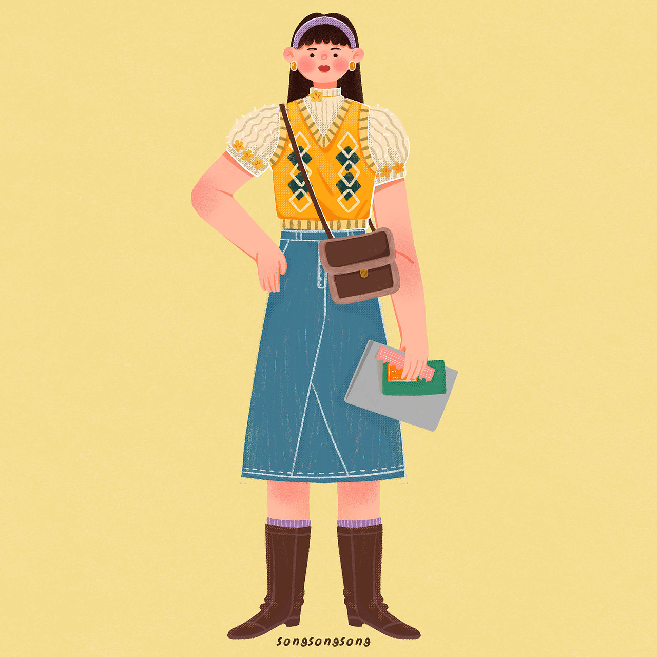 插画式服装穿搭（图ZMjM4NDk4MjQ4） - 商业插画 - 站酷设计师是宋宋宋啊原创素材 - 站酷ZCOOL