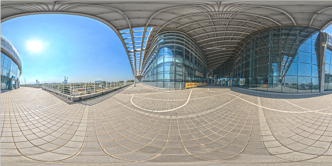 汽车广告设计-背景图和hdri分享:现代城市建筑