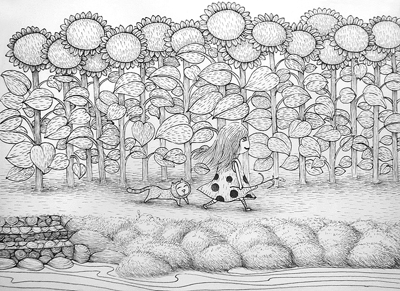 时光里的流年（图ZMjQ5Mjk5NTI=） - 儿童插画 - 站酷设计师大利大利原创素材 - 站酷ZCOOL