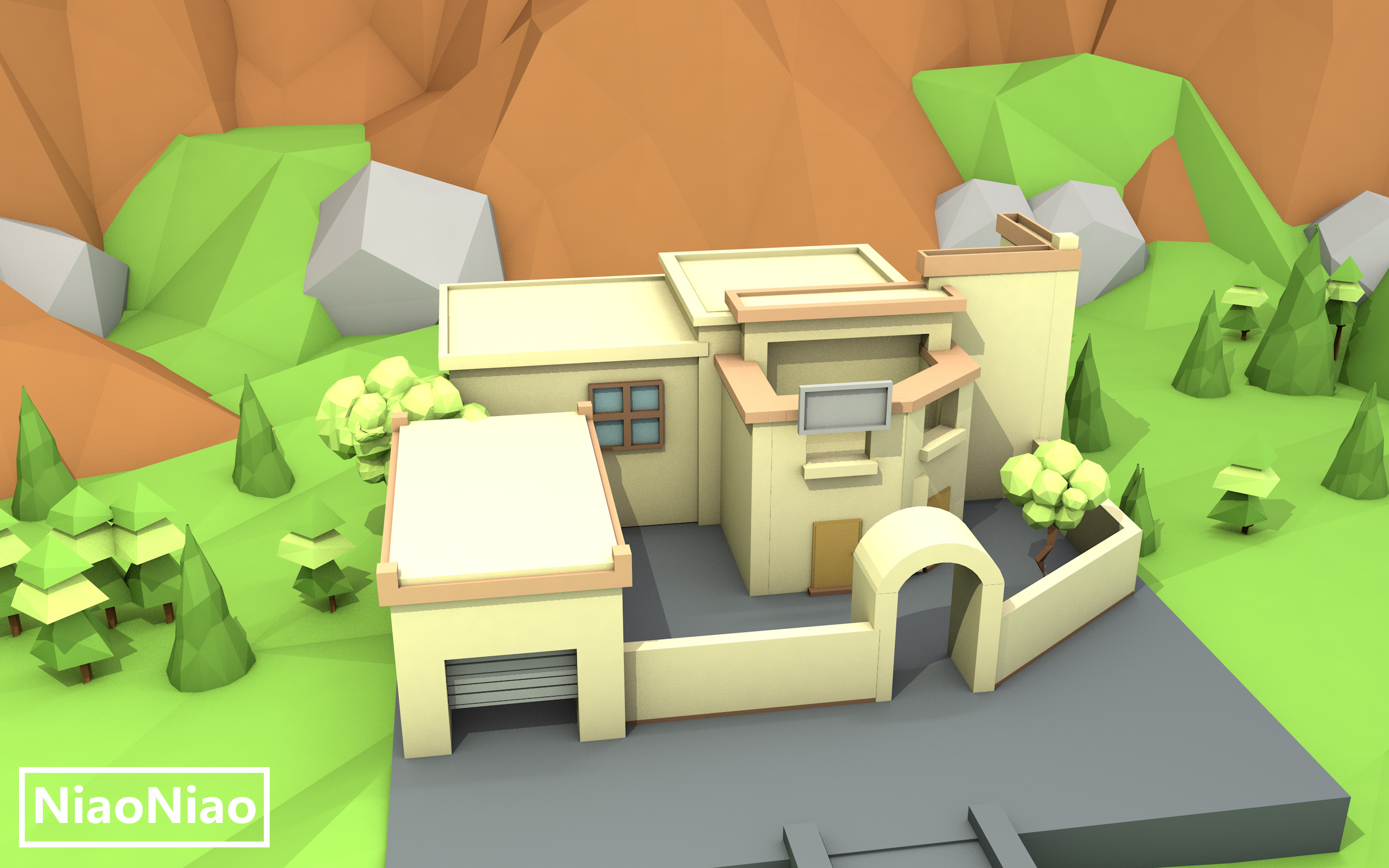 lowpoly-山下屋子