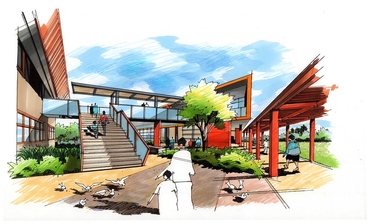 景观马克笔手绘表现