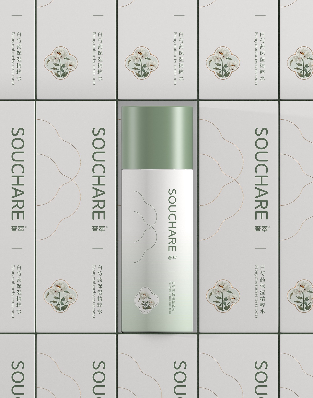 白芍药精粹水-包装设计（图ZMjc3NDgwNDI0） - 包装 - 站酷设计师野区喝酒原创素材 - 站酷ZCOOL