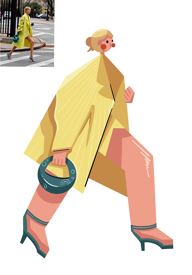 原创人物照片转插画之扁平夸张风（图ZMzM5MzQwOTYw） - 创作习作 - 站酷设计师苏阮泡泡原创素材 - 站酷ZCOOL