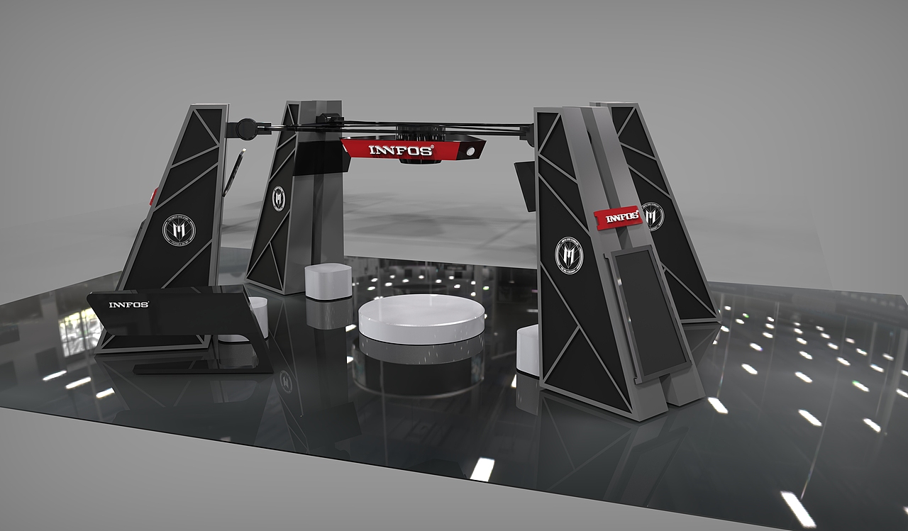 展臺(tái)設(shè)計(jì)（INNFOS）（圖ZMTAxOTU4MDU2） - 展陳設(shè)計(jì) - 站酷設(shè)計(jì)師層樓誤少年原創(chuàng)素材 - 站酷ZCOOL