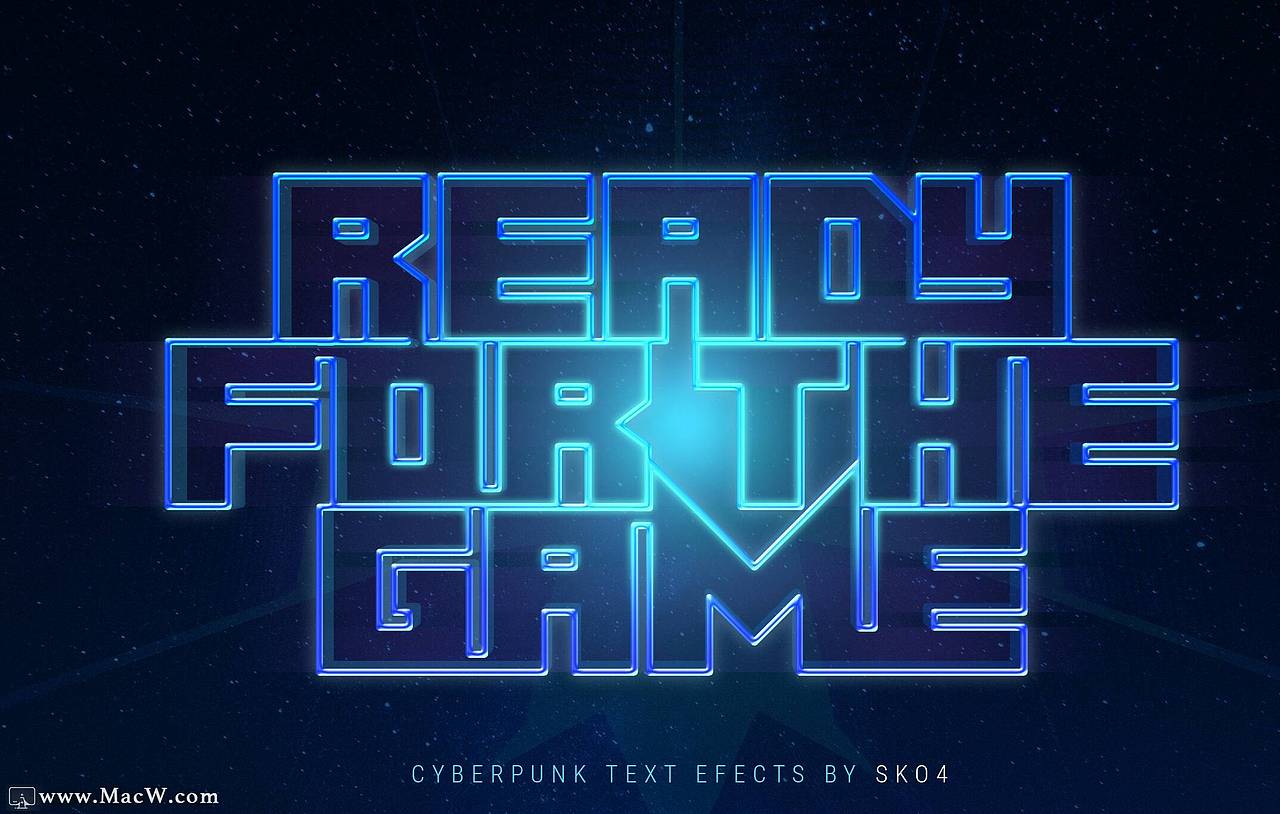 赛博朋克2077效果ps字体样式