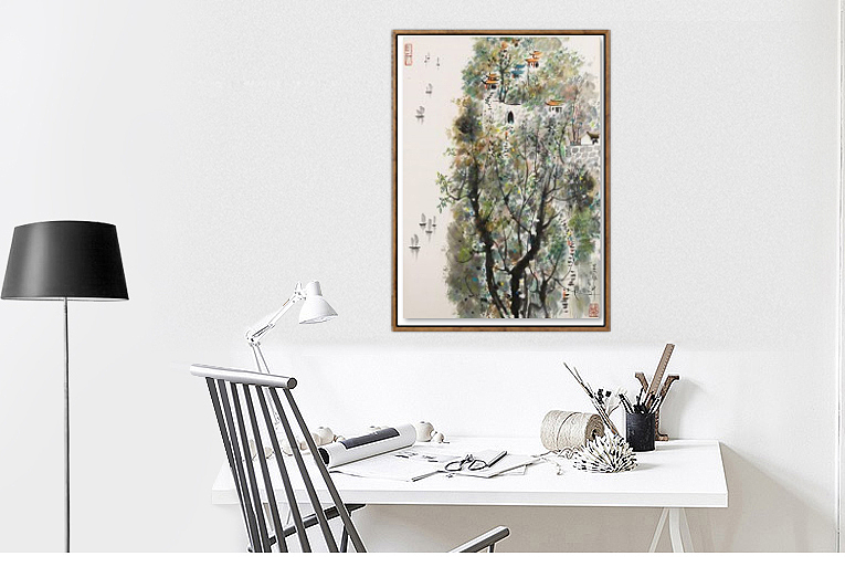 安徽装饰画、宾馆挂画、家庭背景墙笔画