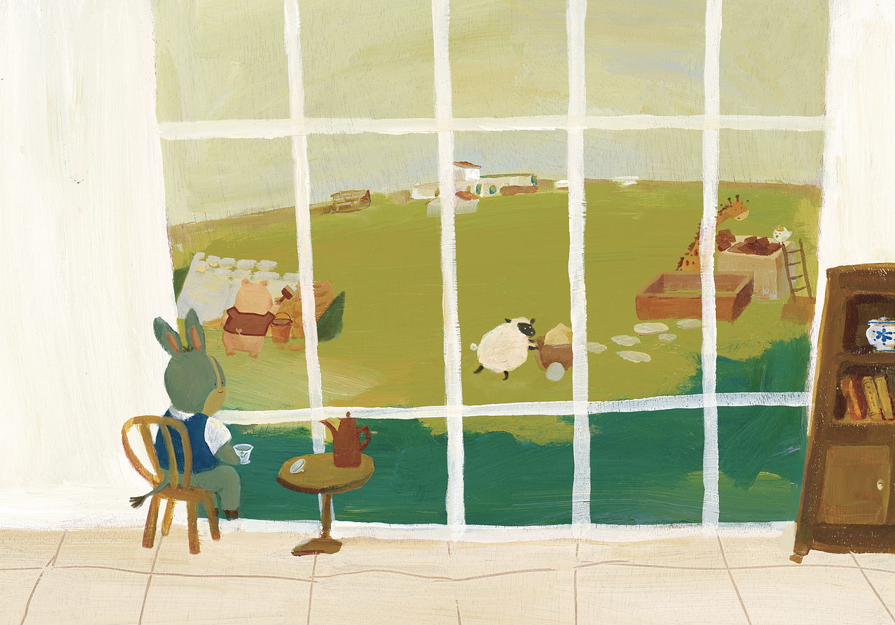 绘本《来了一位新邻居》（图ZMjM0NTM1NDgw） - 绘本 - 站酷设计师小肥鸡lia原创素材 - 站酷ZCOOL