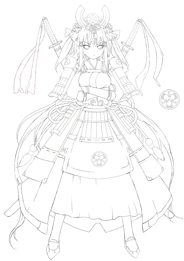 高清线稿,上色练习