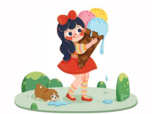 近期兒童插畫習作（個人主頁-ZNDYxNzY0NDg=） - 兒童插畫 - 站酷設計師家會JIAHUI_原創(chuàng)素材 - 站酷ZCOOL