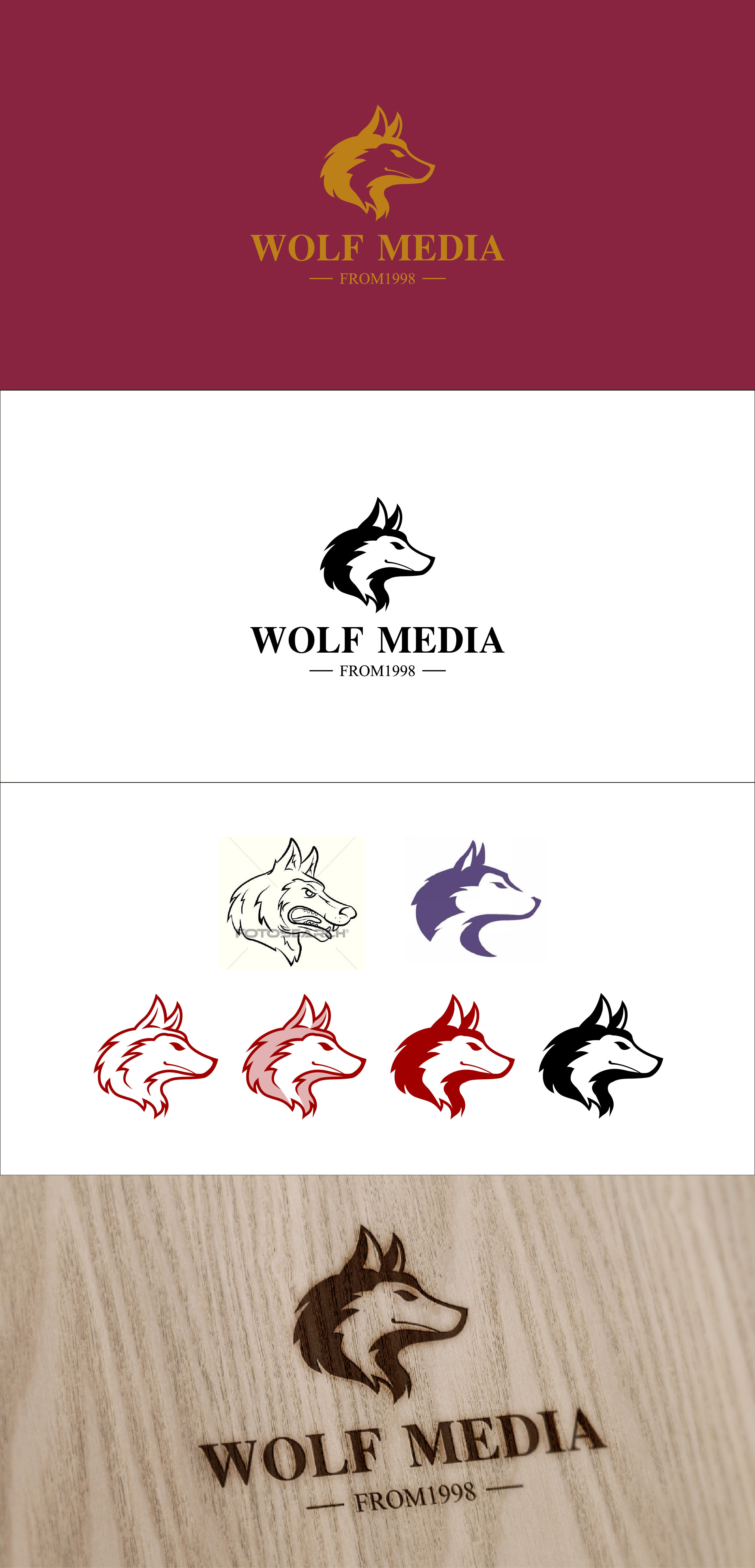 狼图形|平面|logo|可可西1163 原创作品 站酷(zcool)