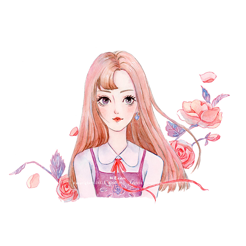 水彩—与春天相遇（图ZMTUyNDY3MzQ4） - 创作习作 - 站酷设计师林夏adou原创素材 - 站酷ZCOOL