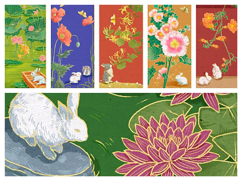 二十四节气插画｜时令花合集—夏季篇