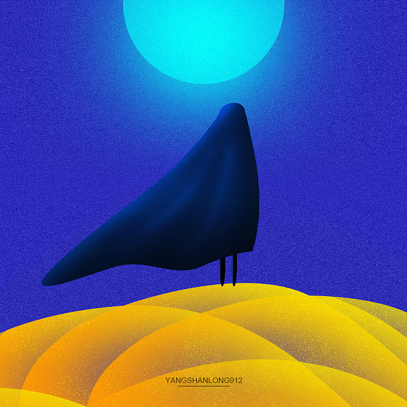 孤独（图ZMTA3Mjg4MzUy） - 艺术插画 - 站酷设计师yangshanlong912原创素材 - 站酷ZCOOL