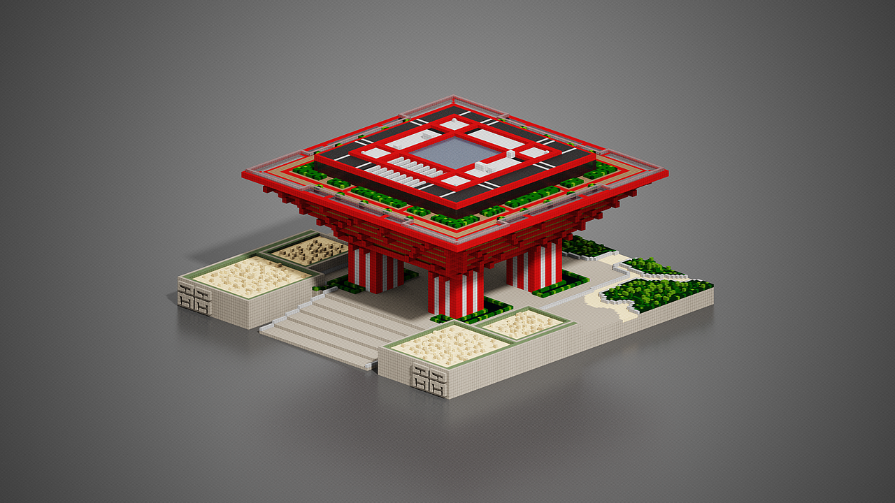 MagicaVoxel 体素中国馆（图ZMTE4ODQwNDg4） - 其他三维 - 站酷设计师图为设计原创素材 - 站酷ZCOOL
