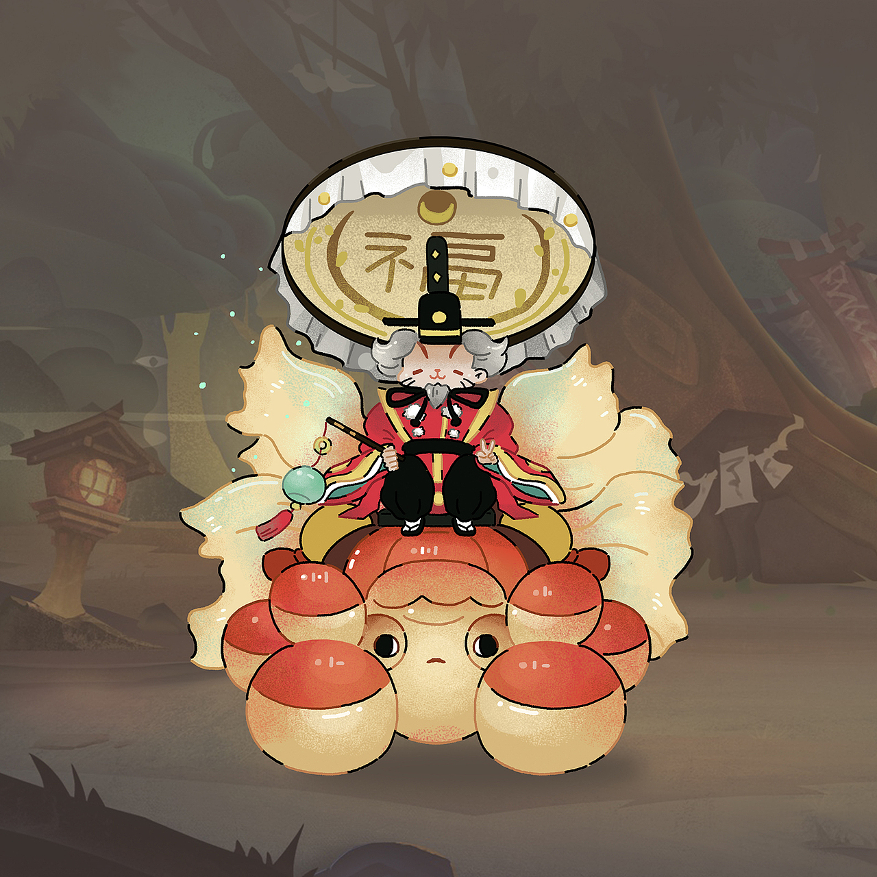 阴阳师软萌式神（图ZNzQ0NzIxMDg=） - 商业插画 - 站酷设计师小花栗子原创素材 - 站酷ZCOOL