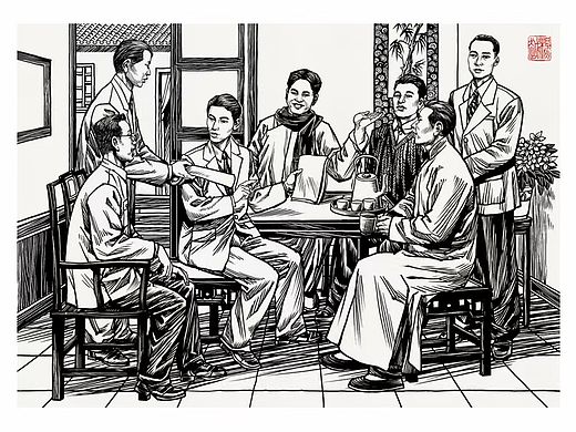 展馆画 连环画 博物馆画 人物画 历史画