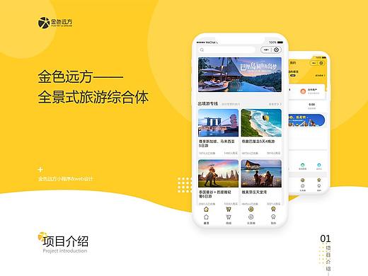 金色遠(yuǎn)方微信小程序和web設(shè)計(jì)（個(gè)人主頁-ZNDQyNzE4NzI=） - APP界面 - 站酷設(shè)計(jì)師0風(fēng)生水起0原創(chuàng)素材 - 站酷ZCOOL